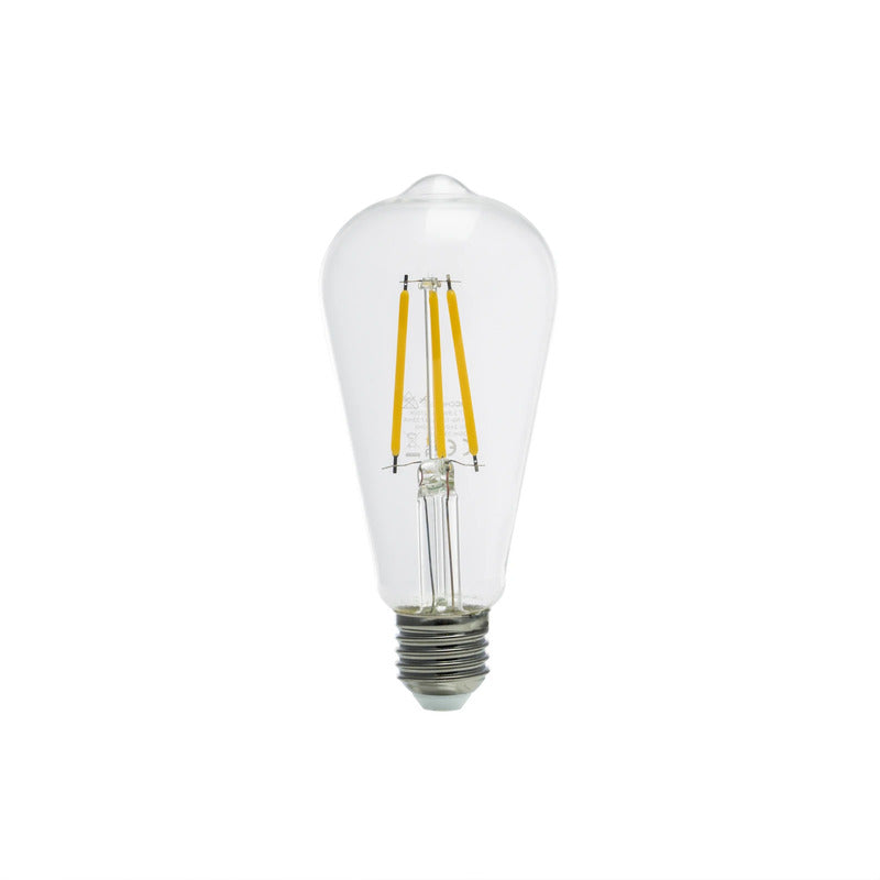 Arcchio LED Leuchtmittel Filament Rustika E27 3,8W warmweiß 806lm klar 2700K - 4251911762013
