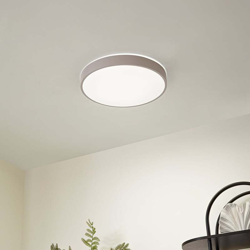 Lindby Deckenleuchte Deckenlampe Leuchte Lampe LED Zylo beige dimmbar CCT - 4255830902796