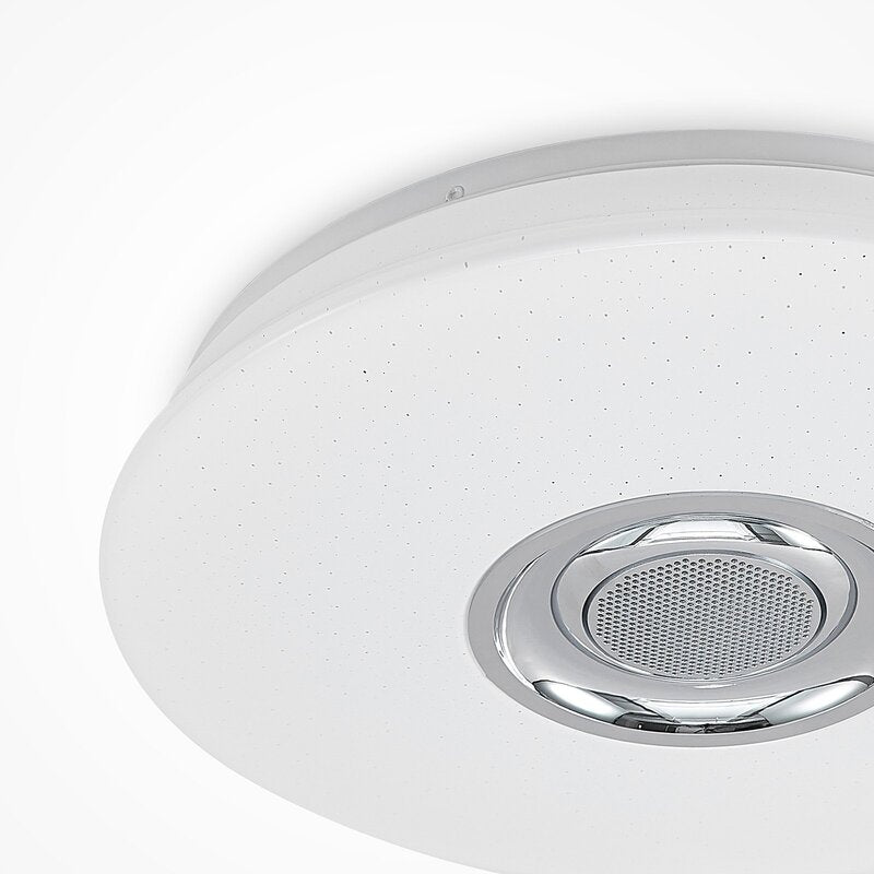 Lindby Deckenleuchte Deckenlampe LED Lampe Speaker opalweiß Fernbedienung RGB600 - 4251096593556