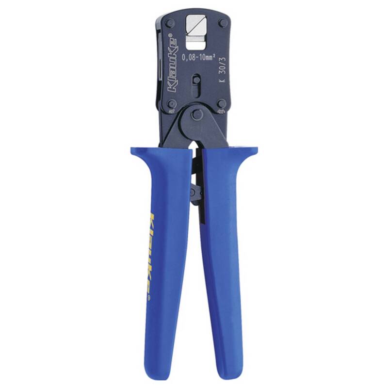 Klauke Presszange Quetschzange Aderendhülsen 0,08 bis 10 mm² Werkzeug 190mm - 4012078435345