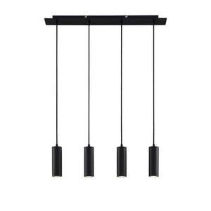 B-Ware Lindby Joffrey Hängeleuchte vierflammig schwarz Deckenlampe Pendelleuchte GU10