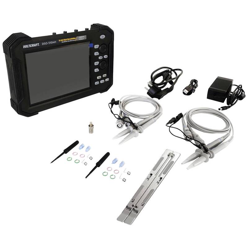 Voltcraft Hand-Oszilloskop DSO-5104H 100 MHz 4-Kanal 1 GSa/s 40 Mpts 14 Bit DSO - 4064161075242