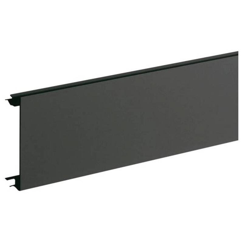 Hager Brüstungskanal Kanaloberteil Oberteil Kunststoff Anthrazit 2 m 80 mm - 4012740896573