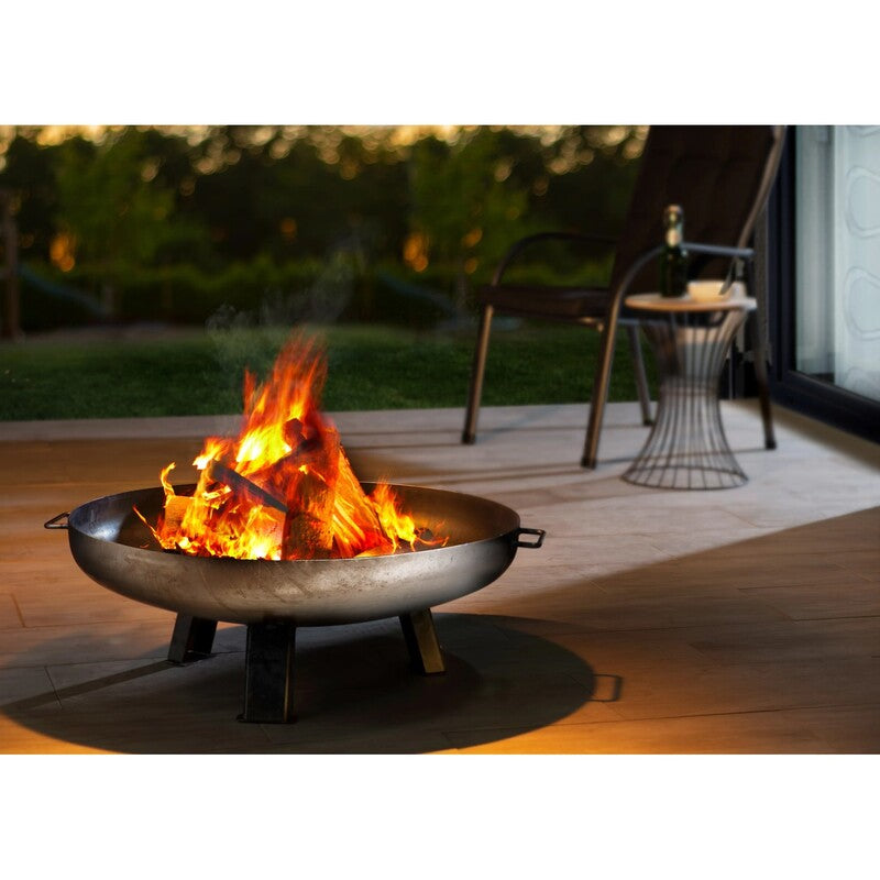 Buschbeck Feuerschale Gartenfeuer Eisen Ø80cm rustikal 12,5kg eisengrau 30cm - 4033886111061