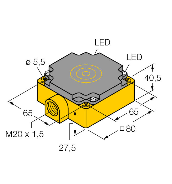 Turck Induktiver Sensor bündig Näherungssensor Sensor Elektrik Initiator Klemme - 4047101066739
