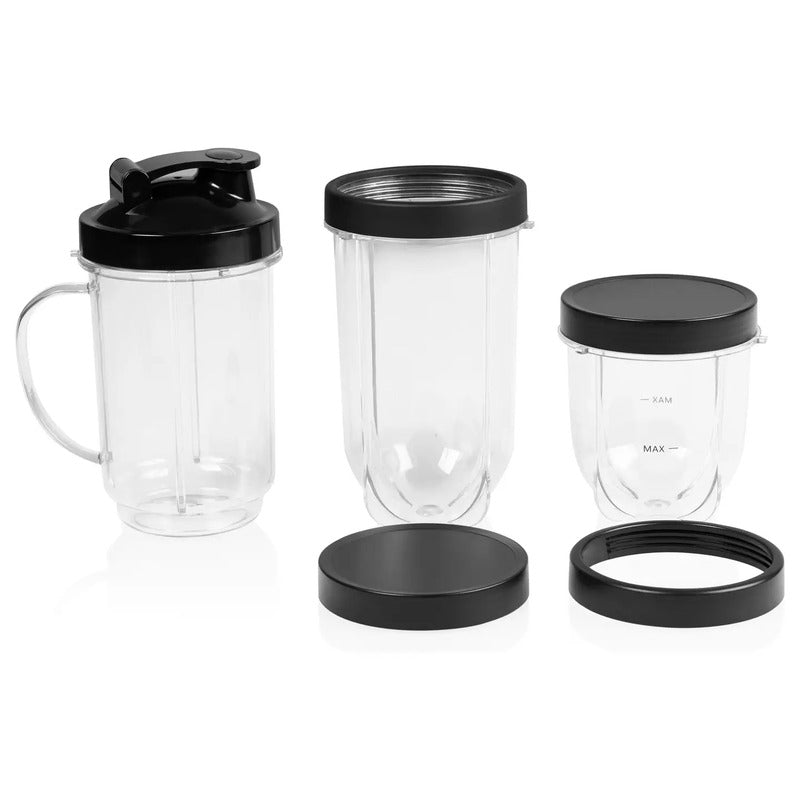 Tristar Smoothie Maker Mixer BL-4486 350W BPA-frei Schwarz 0,5l drei Becher - 8711387998836