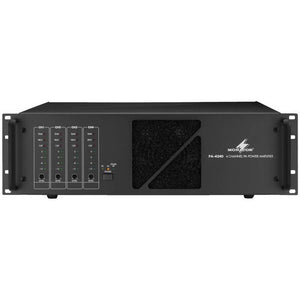 D-Ware Monacor PA-4240 ELA-Verstärker 240W 4-Kanal Audio Verstärkung XLR Eingang 28kg