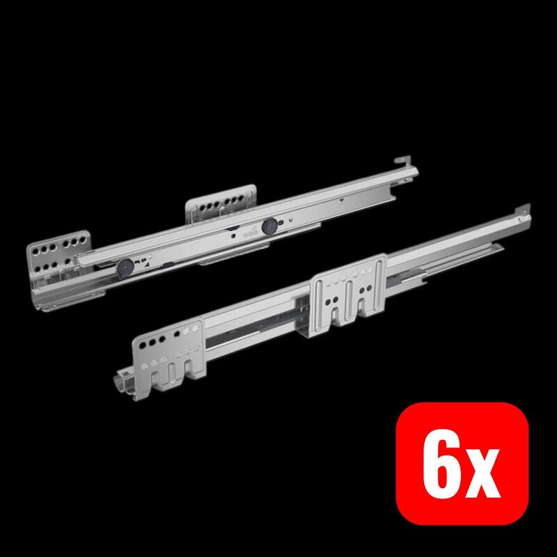 HETTICH Unterflur-Vollauszug Actro mit Silent System 500mm links rechts Stahl - 4023149112577