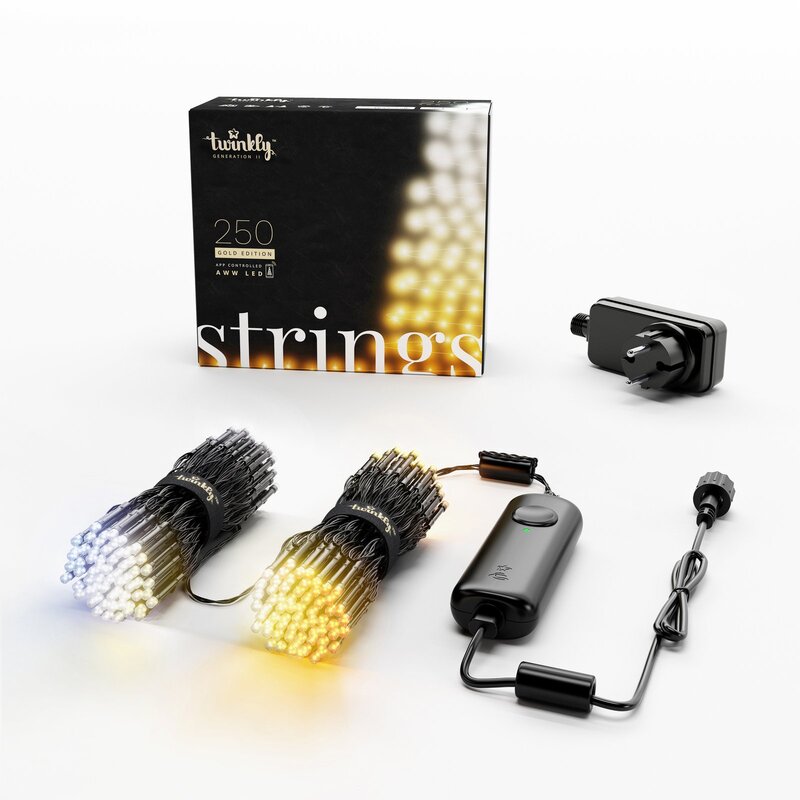 Twinkly LED Lichterkette 250er mit WLAN und Appsteuerung warmweiß kaltweiß - 8056326671402