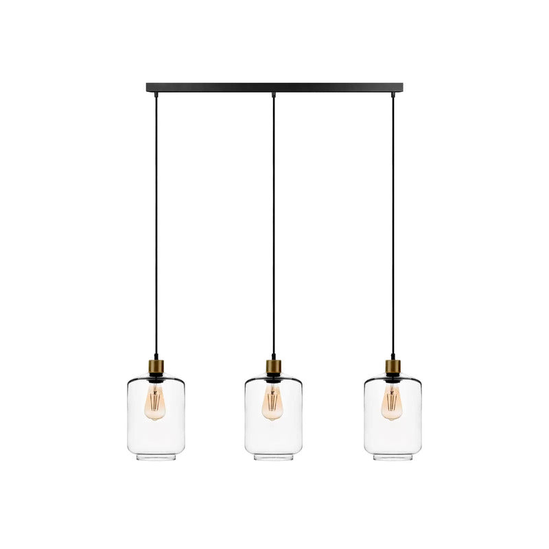 Hängelampe Tube 3-flg Lampe Leuchte Hängeleuchte Deckenlampe 3-flg rauchglas - 5904496316261