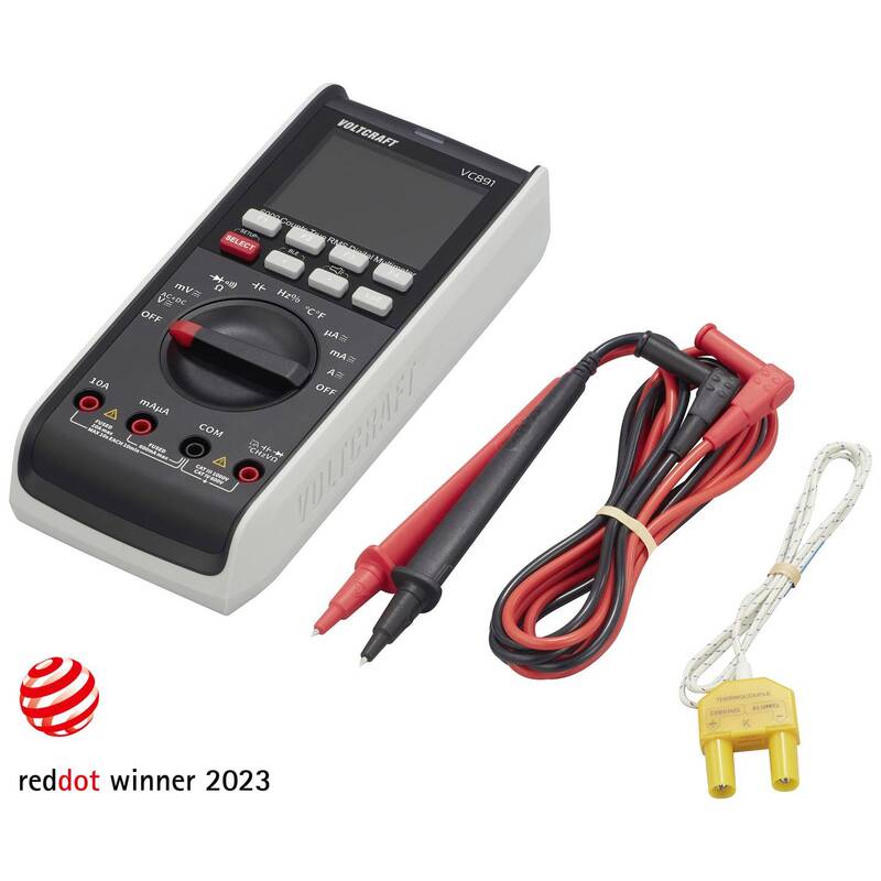 Voltcraft Hand-Multimeter VC891 digital Datenlogger True RMS CAT III 1000V - 4064161218076