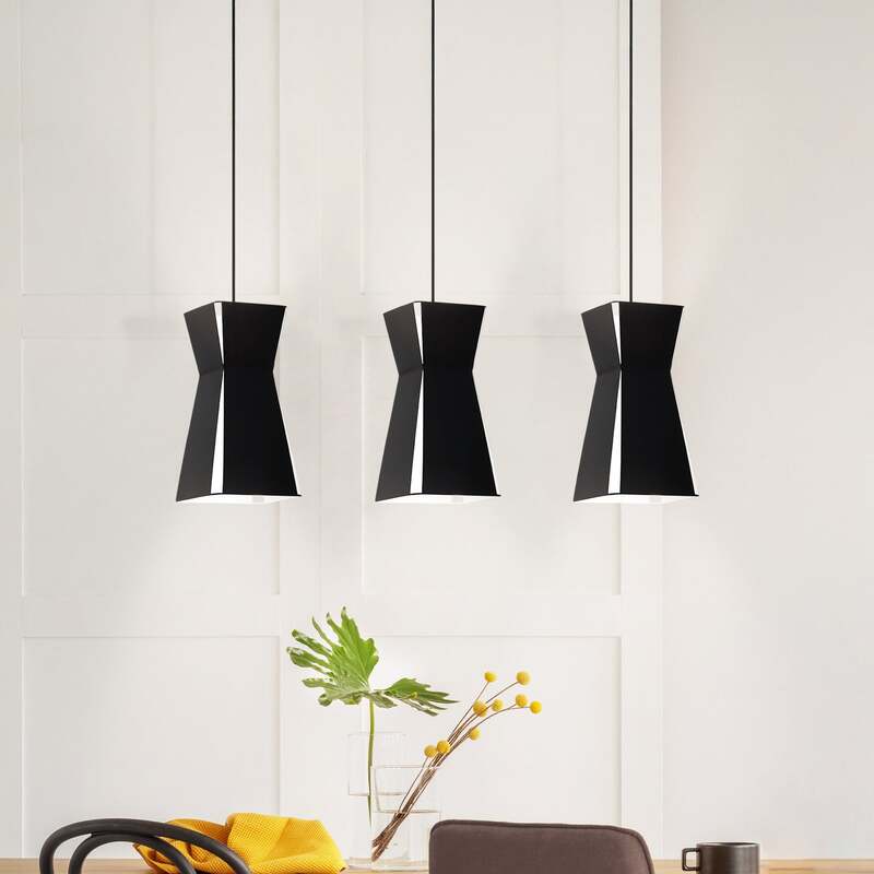 EGLO Hängeleuchte Hängeleuchte Lampe Leuchte Valecrosia schwarz dreiflammig - 9002759990831