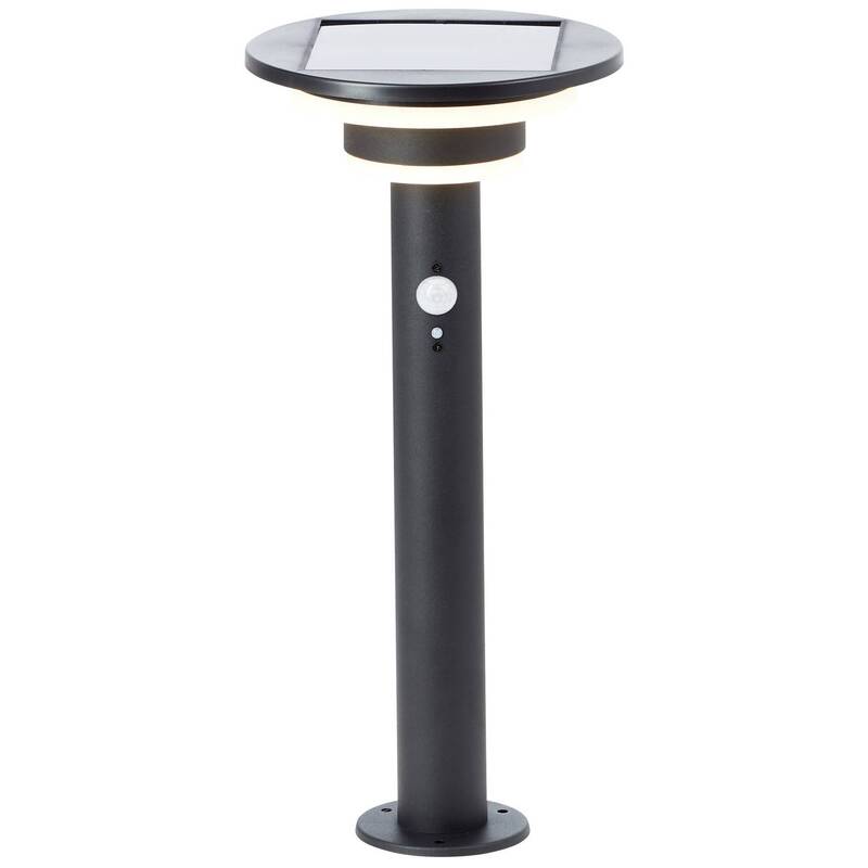 Brilliant Solar Außenleuchte Sockelleuchte Bewegungsmelder LED Schwarz - 4004353437748