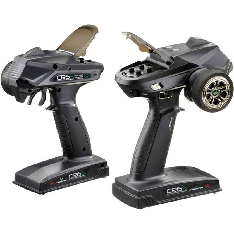 Absima Pistolengriff-Fernsteuerung 2,4 GHz 6 Kanäle FHSS Hochleistungsgerät 360g - 4250650941932