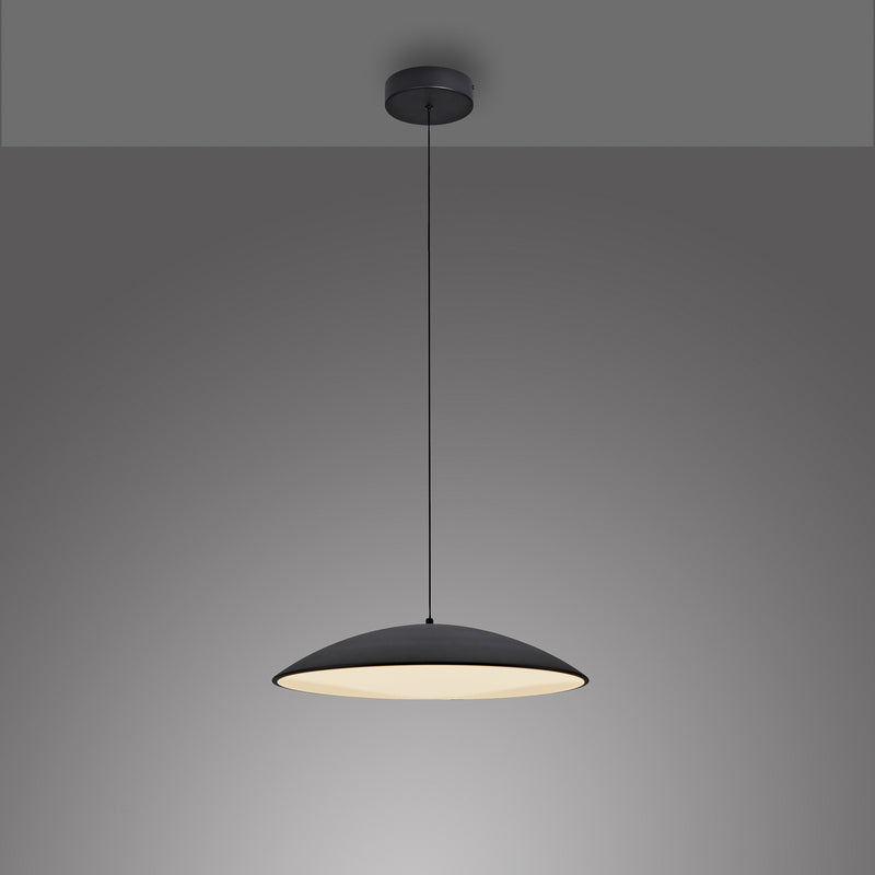 Schöner Wohnen LED Hängeleuchte LENTE dimmbar Pendelleuchte schwarz Ø50cm - 4043689017989