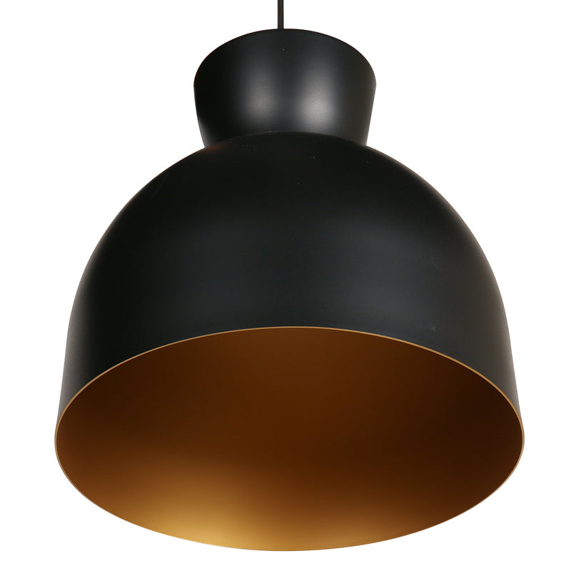 Hängeleuchte Pendelleuchte Skandina Lampe E27 LED schwarz Metall Ø 35,5 cm - 8712746171808
