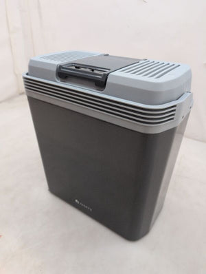 C-Ware Kühlbox Nordpol Elektrische Kühlbox 24L 12V 230V Grau für Ausflüge und Reisen
