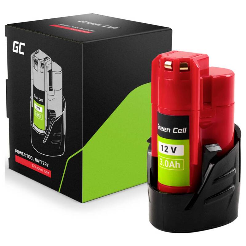 Green Cell Werkzeug-Akku B3 4932451388 12V 3Ah Li-Ion für Milwaukee Geräte 180g - 5904326375079