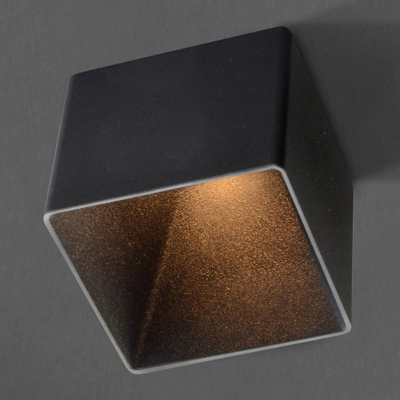 The Light Group Einbaulampe Blocky LED dimmbar IP54 schwarz 3000K 400 Lumen - 7070938054546