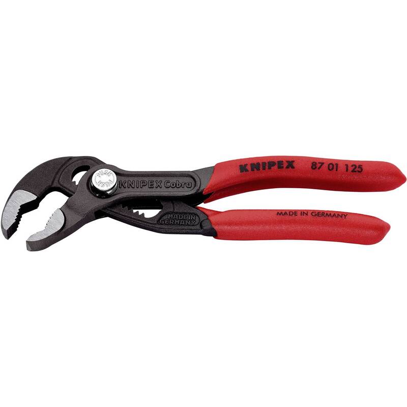 Knipex Wasserpumpenzange Zange 125 mm Chrom-Vanadium Elektrostahl  8701125 COBRA - 4003773069935