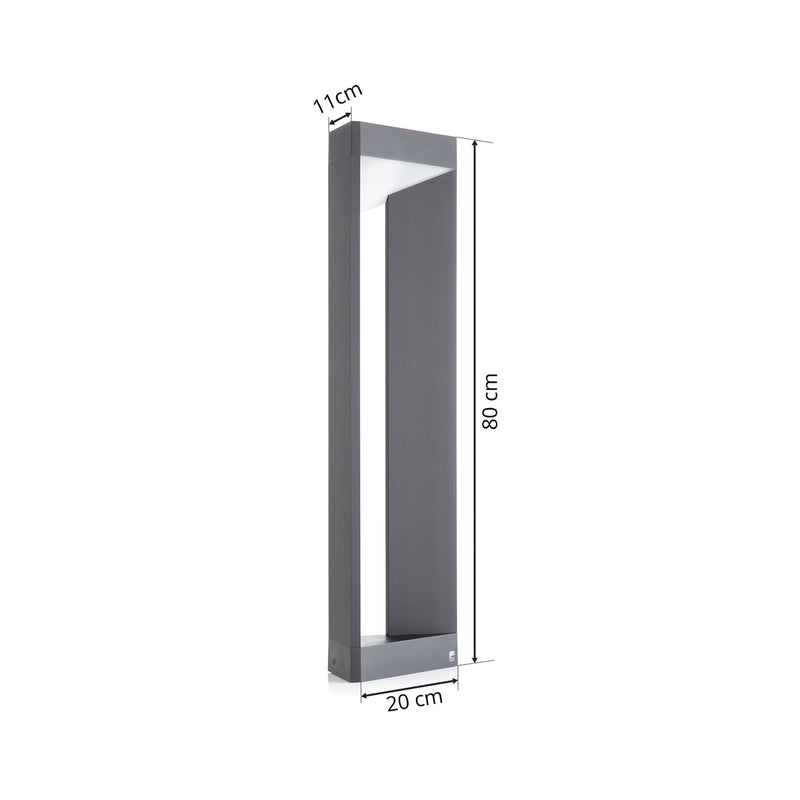 Eglo Wegeleuchte Nembro LED Gartenlampe Außenleuchte schwarz 80 cm IP54 10 W - 9002759987510