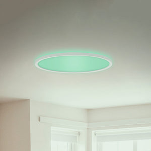 B-Ware Briloner LED Deckenlampe RGBW Leuchte Slim Ø42cm dimmbar weiß Kunststoff 2700lm