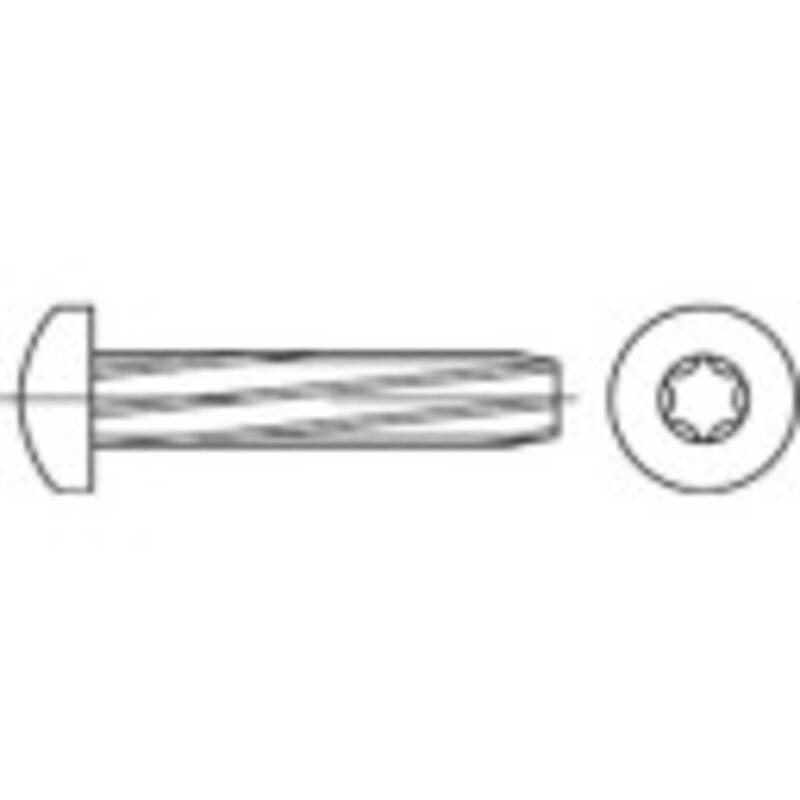 TOOLCRAFT Schneidschrauben Gewindeschrauben M6 25 mm Stahl verzinkt 500 Stück - 4053199245062