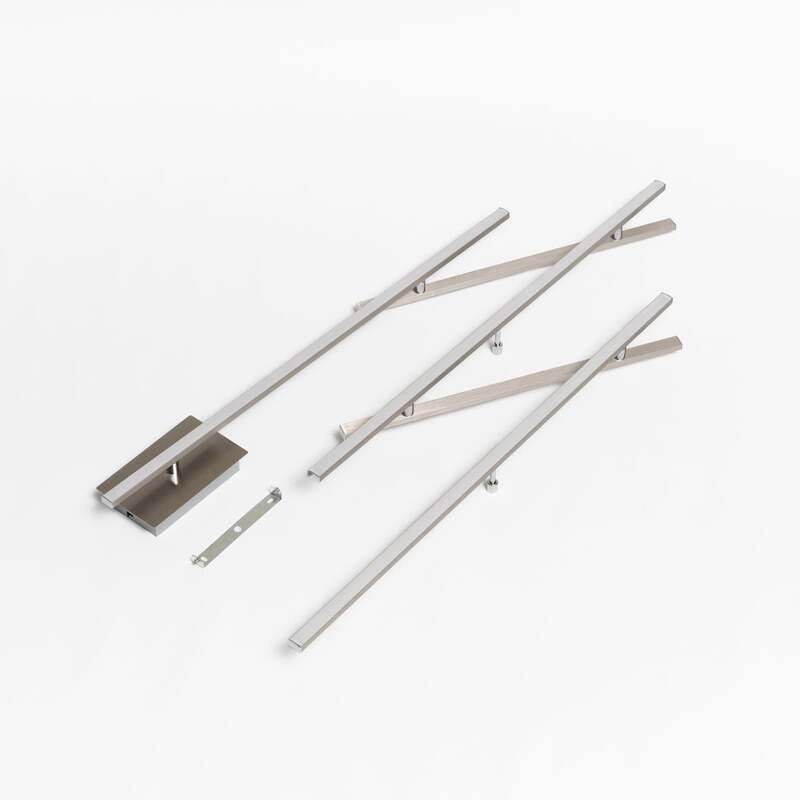 TRIO LIGHTING Deckenlampe Indira LED dimmbar schwenkbar nickel matt 245x50cm - 4017807385786