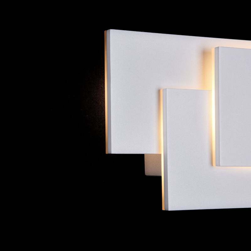 MAYTONI Wandleuchte Wandlampe Trame LED Leuchte Lampe weiß 26x12,5cm IP20 - 4251110042985