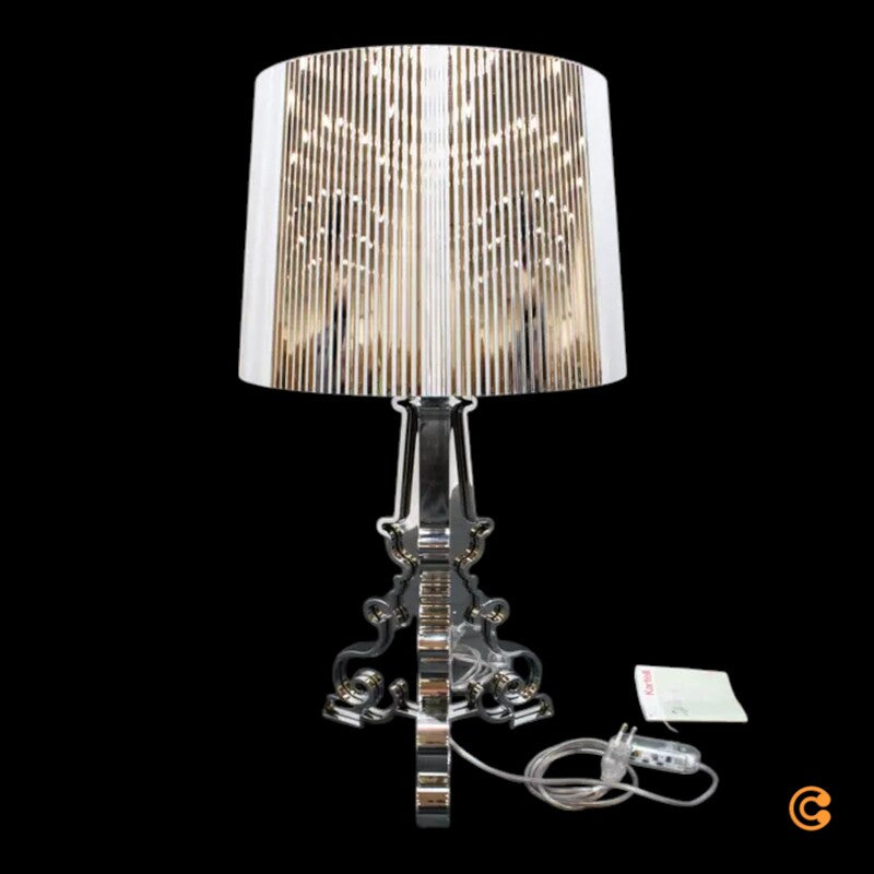 Kartell Bourgie LED-Tischleuchte Lampe silber Polycarbonat Tischlampe Leuchte - 8034105780941