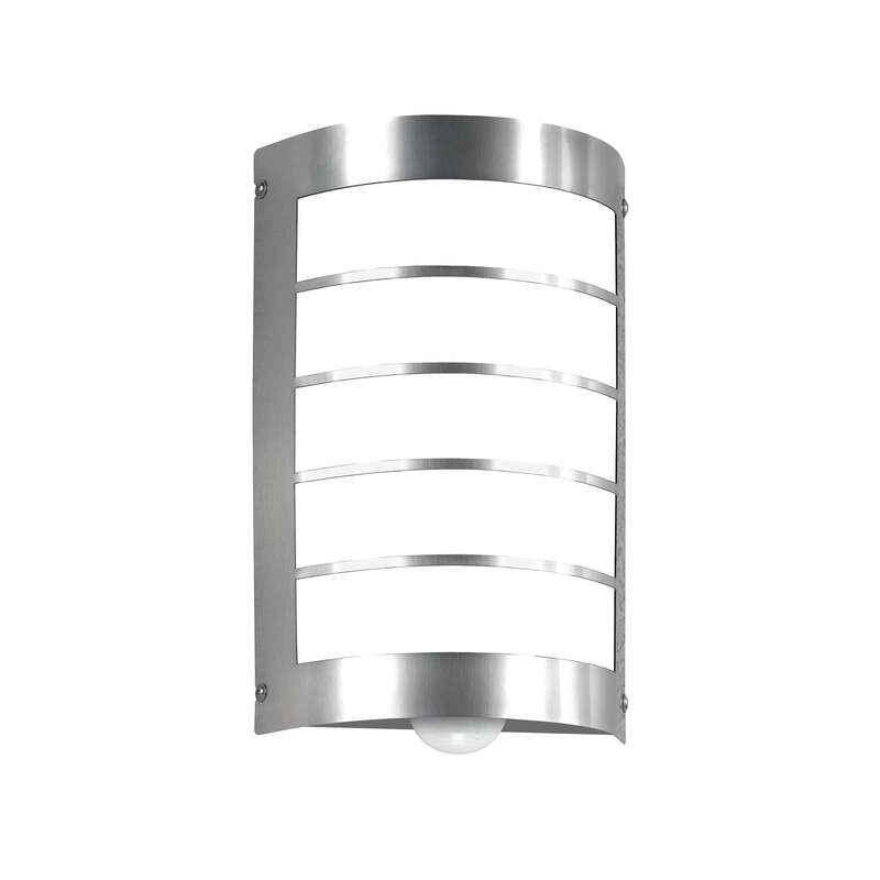 CMD Außenwandleuchte Marco1 mit Bewegungsmelder Edelstahl Lampe IP44 18x28cm - 4260045640418