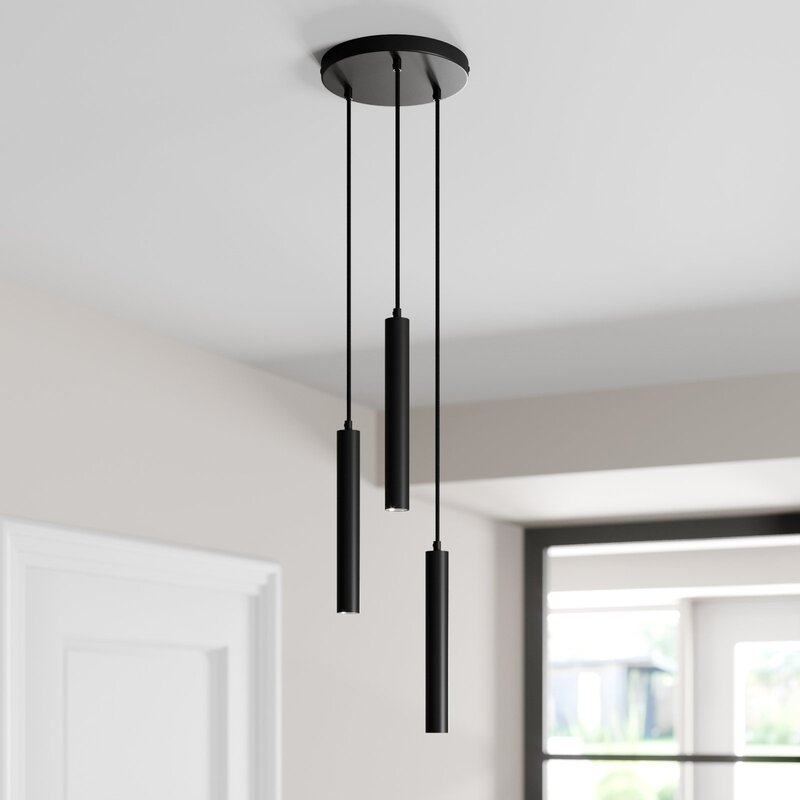 Arcchio Pendelleuchte Hängelampe LED Schwarz Aluminium Esszimmer Wohnzimmer - 4251096568646