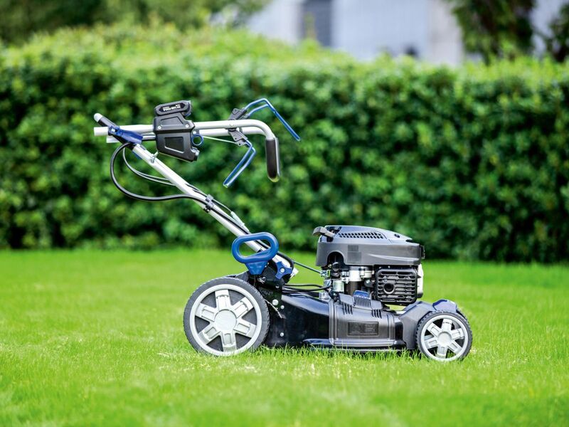 LUX-TOOLS Benzinrasenmäher B-RM-46-AE B Mäher Gartenpflege 46cm für 1500m² - 4007872348700