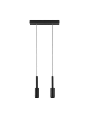 B-Ware Nova Luce Pendelleuchte Hängeleuchte JOY LED Schwarz Warmweiß 2-flammig Leuchte