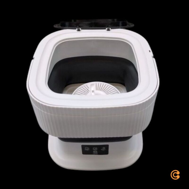 CLEANmaxx Mini-Waschmaschine faltbar 40W 1kg Standgerät für Reisen und kleine - 4067522075318