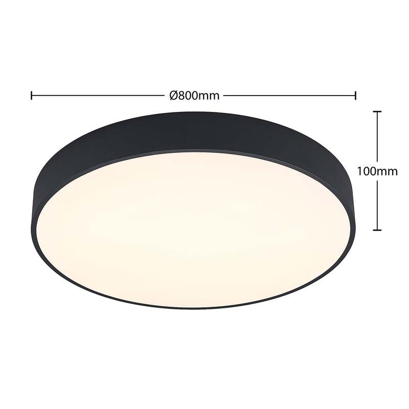 Arcchio Deckenleuchte Deckenlampe LED schwarz Metall dimmbar warmweiß universalw - 4251096597103