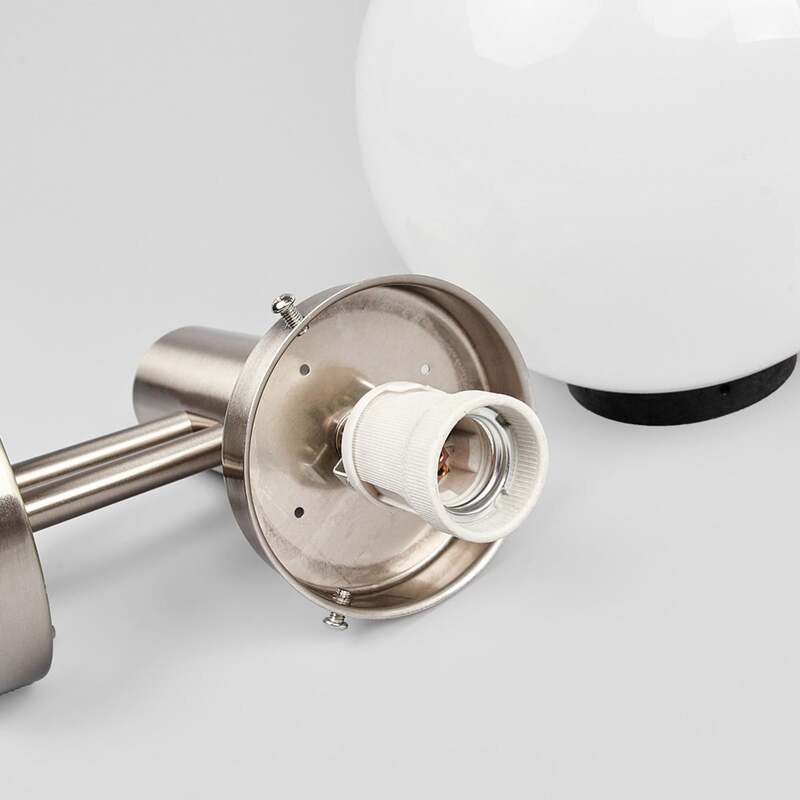 Lindby Außenwandleuchte Nada Edelstahl Gartenlampe Bewegungsmelder IP44 E27 LED - 4251096510867