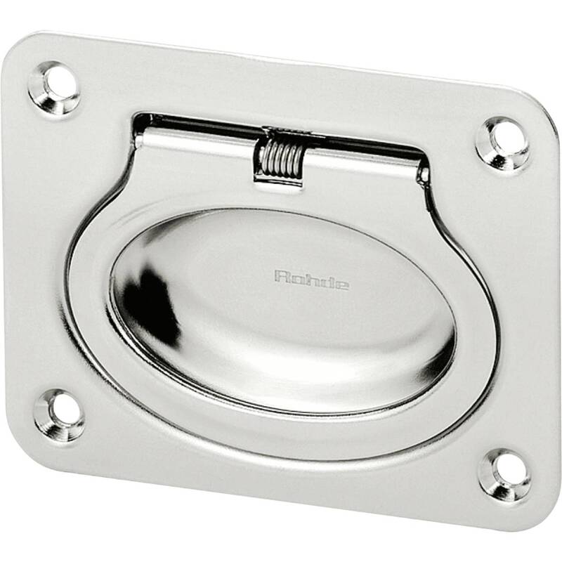 Rohde Klappgriff Edelstahl 75x58mm 3 Stück Tragkraft 200kg vielseitig einsetzbar - 2050006607558