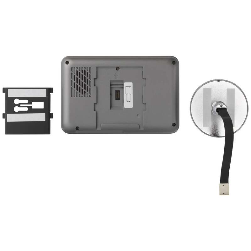 Sygonix IP-Video-Türsprechanlage WLAN Kamera Spionkamera Grau 4,3 Zoll Display - 4064161207339