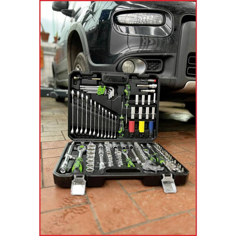 KS Tools Steckschlüsselsatz Nusskasten Satz Chrom Vanadium Kunststoffkoffer - 4042146962954