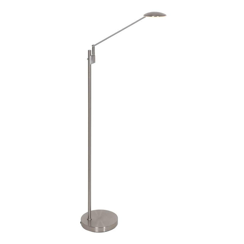 Steinhauer Stehleuchte Lampe Daphne LED dimmbar neutralweiß 143cm silber 700lm - 8712746161465
