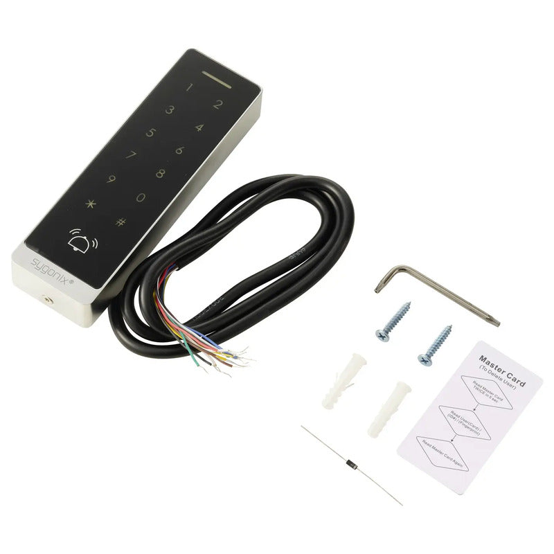 Sygonix Code-Tastatur RFID Aufputz 12V 18V IP66 beleuchtet 10.000 Kombinationen - 4064161509259