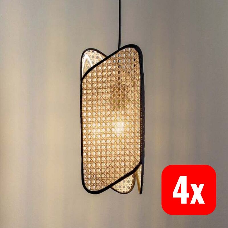 Lucande Hängelampe Hängeleuchte Bassiola LED Pendelleuchte dimmbar schwarz - 4251911756883
