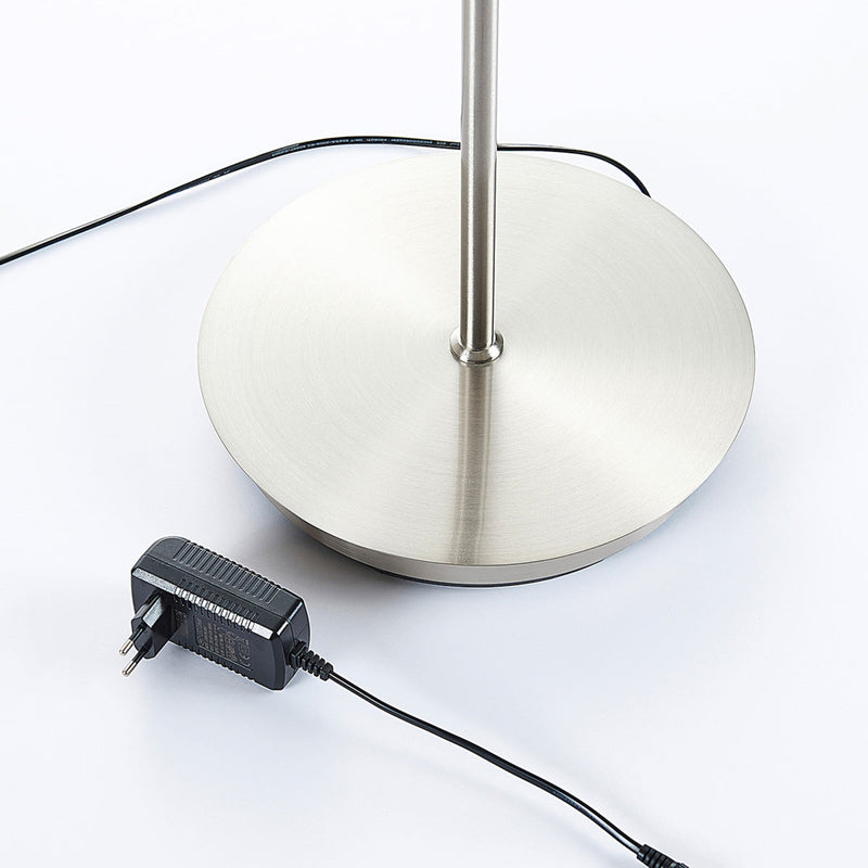 Lindby Stehleuchte Darion LED dimmbar Lampe Leuchte grau Metall 180cm hoch - 4251096544954