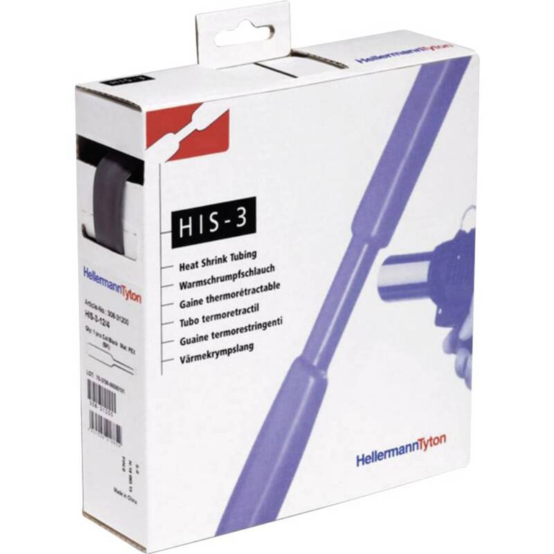 HellermannTyton 308-30600 Schrumpfschlauch-Box HIS-3 Schlauch ohne Kleber 3:1 5m - 4031026218748
