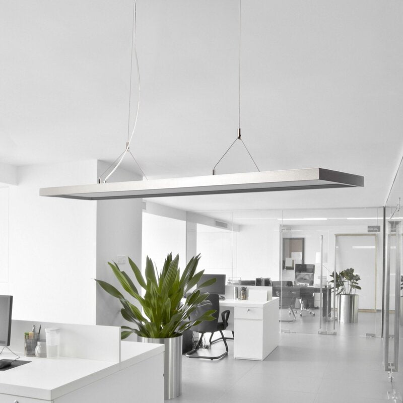 Arcchio Pendelleuchte Hängeleuchte LED Dorean Büro silber Metall Arbeitsplatz223 - 4251096514155