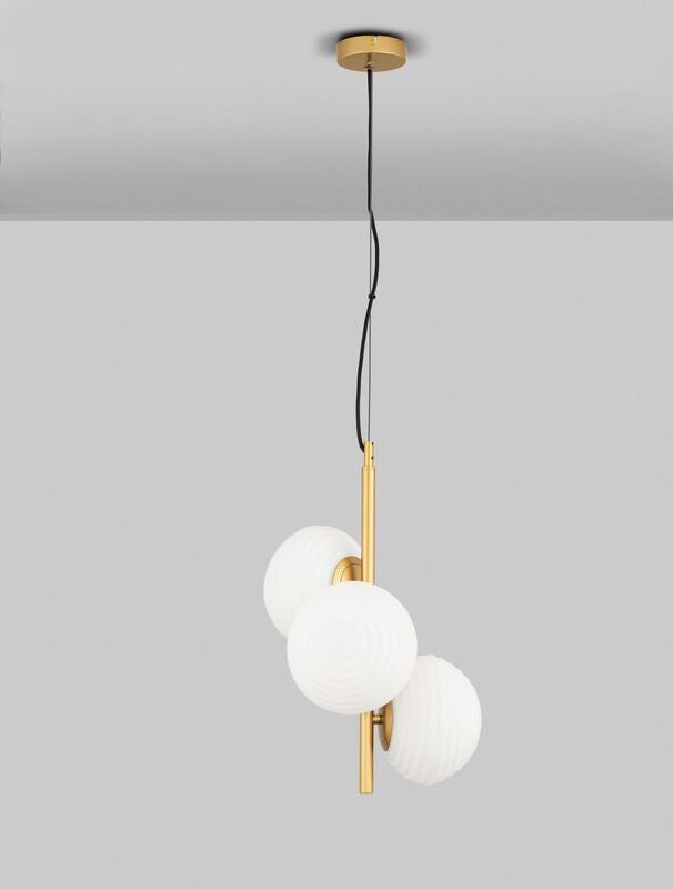 Nova Luce Pendelleuchte Hängeleuchte ALLEN E14 LED 3-flammig Gold dimmbar Lampe - 5212017443274