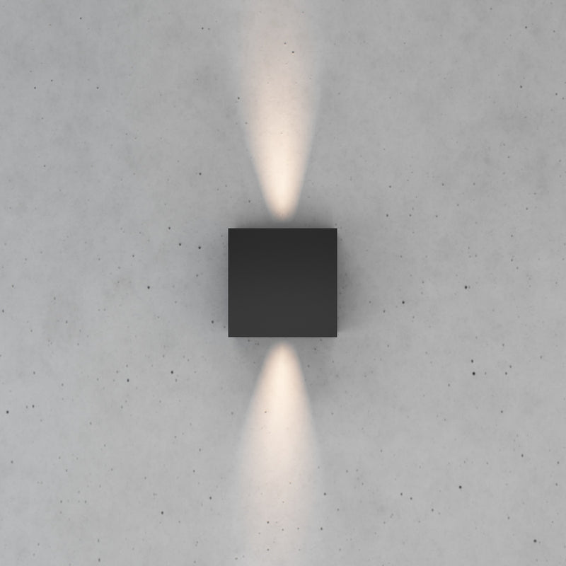 Wandleuchte Zuza 2 schwarz LED Wandlampe dimmbar Metall 10cm G9 vier Flügel - 5903148518732