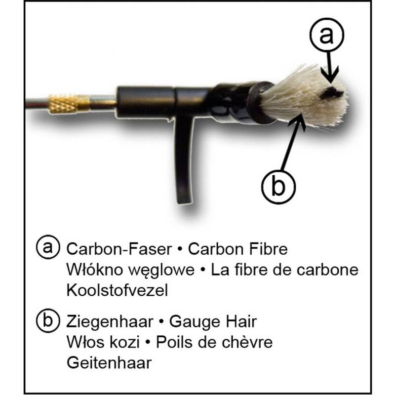 Analogis Trockenreinigungsarm Schallplattenreinigung Ziegenhaar Carbonbürste 1 - 4250013761986