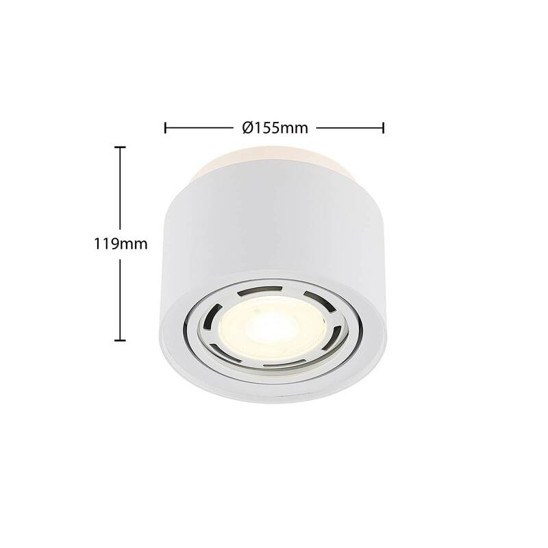 Arcchio Deckenlampe Deckenleuchte Walisa weiß Metall neigbar dimmbar GU10 - 4251096588521